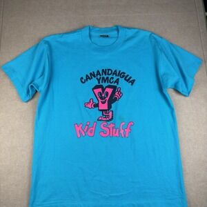 Vintage YMCA Promo T-Shirt Men's‎ L Kid Stuff Canandaigua Single Stitch USA Tee